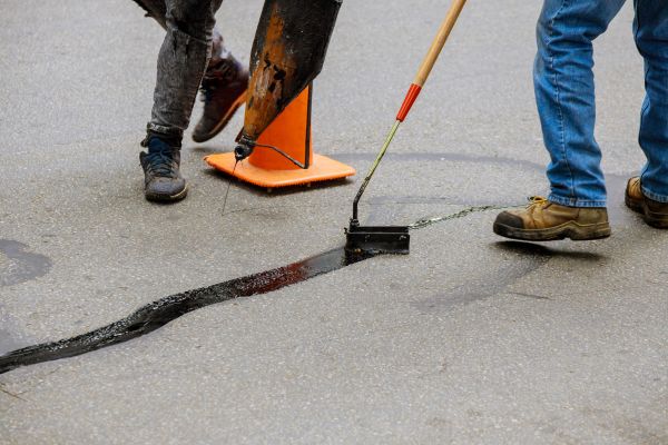 Parking Lot Crack Sealing in Prescott